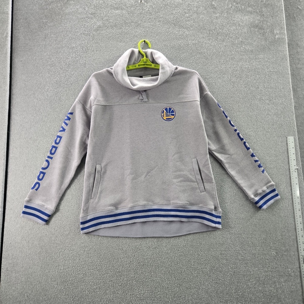 Golden State Warriors Women Hoodie XL Gray NBA Fleece Team Logo Athletic
